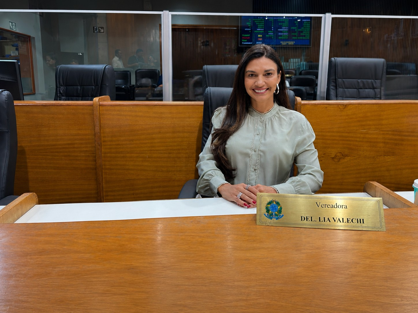 Delegada Lia Valechi na Câmara Municipal